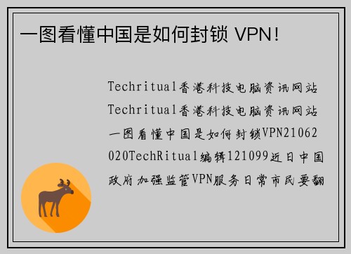 一图看懂中国是如何封锁 VPN！